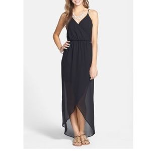 Nordstrom Lush Black Maxi Dress - Size XS